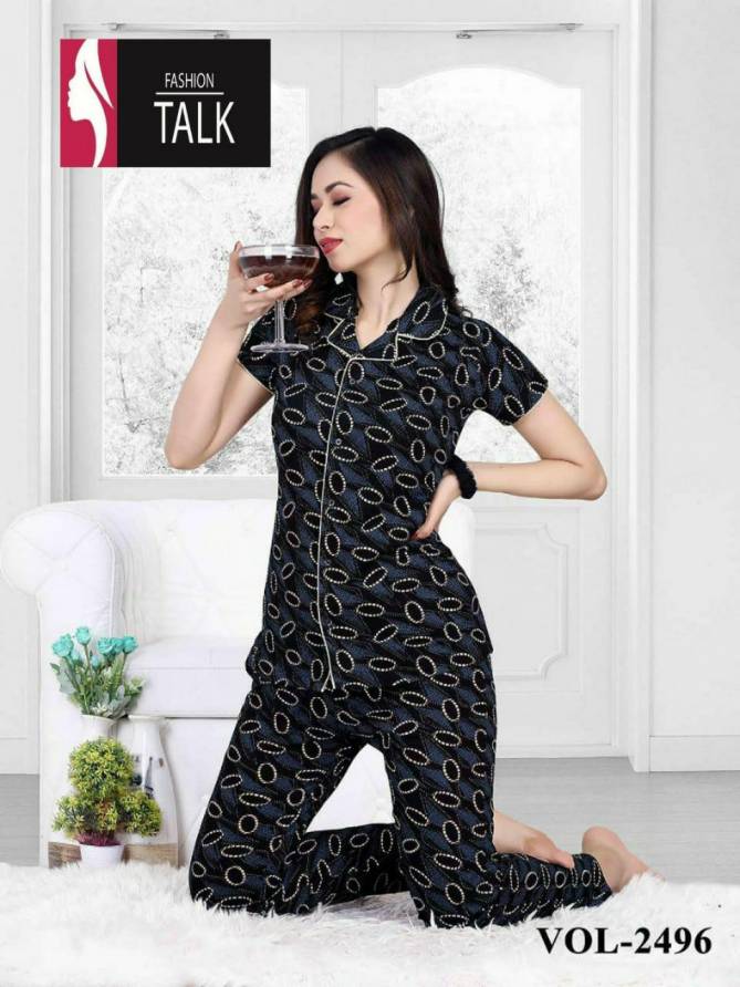 Ft 2496 Hosiery Cotton Shinker Night Wear Suits Collection